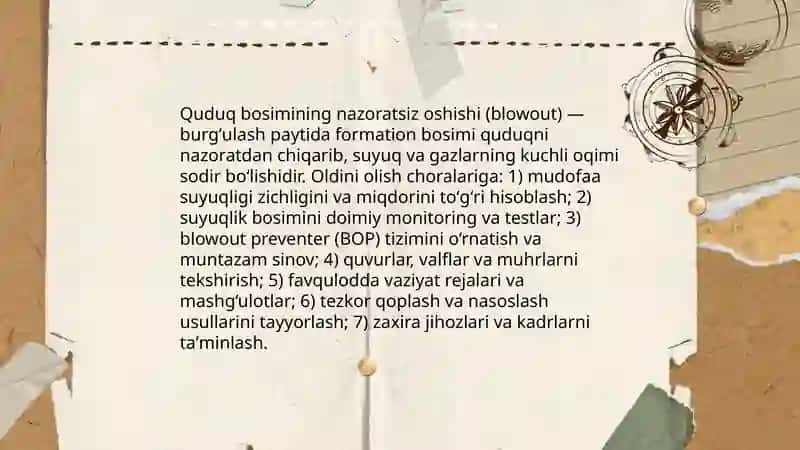 Burgʻulash jarayonida asoratlar va ularni bartaraf qilish chora tadbirlari 3