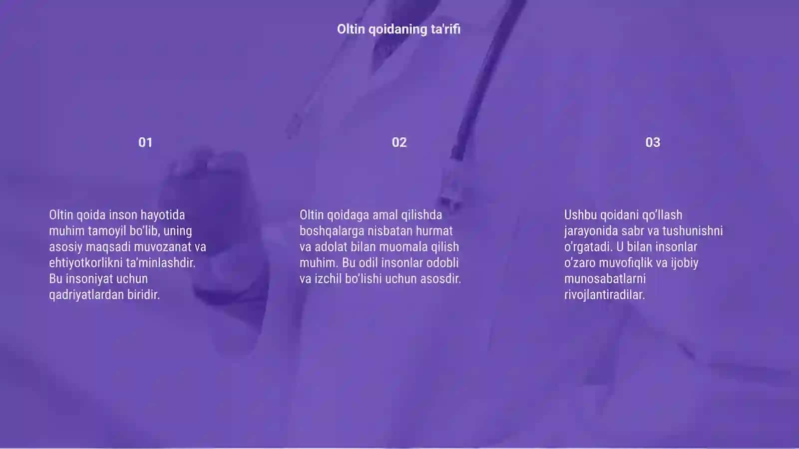 Oltin qoida nima mavzusida rasmli slayd 3