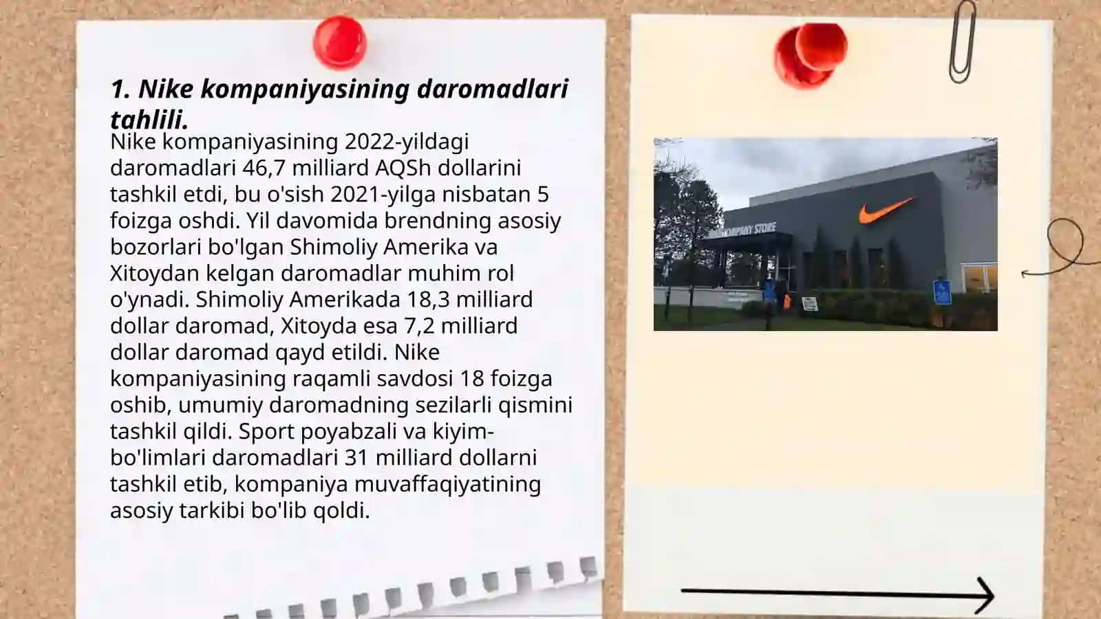 Nike kompaniyasining iqtisodiy kursatkichlari va moliyaviy menejment 3