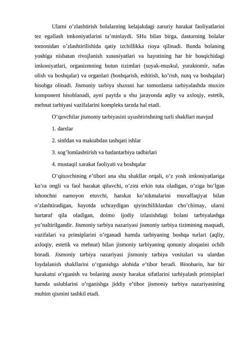 Maktab yoshidagi bolalar jismoniy tarbiyasi 3