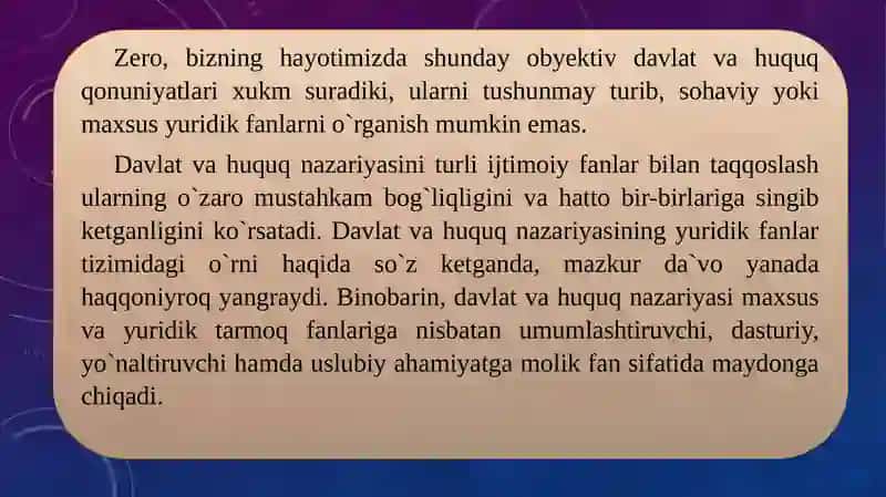 Davlat va huquq nazariyasi 3