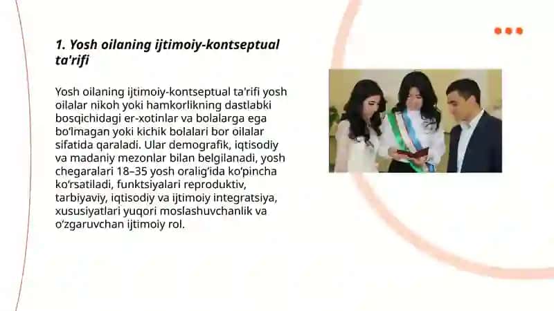 Yosh oila: sotsial kategoriya sifatida 3