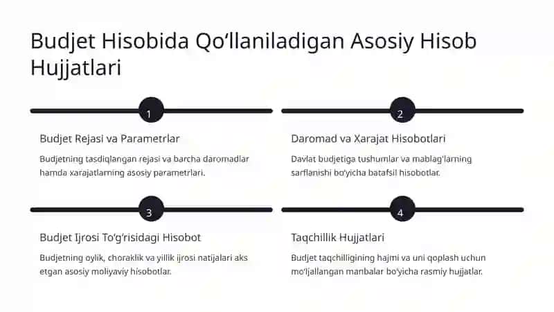 Davlat Budjeti va Maqsadli Jamg'armalar Budjeti: Hisob Hujjatlari va Registrari 3