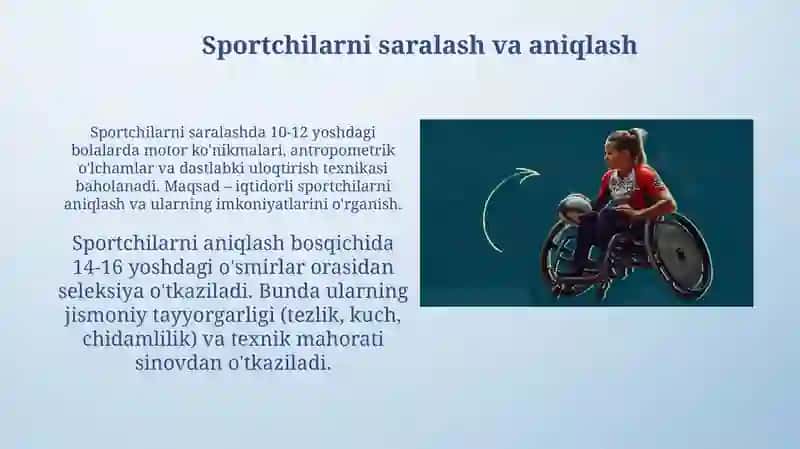 Sportchilarni saralash va aniqlash 3