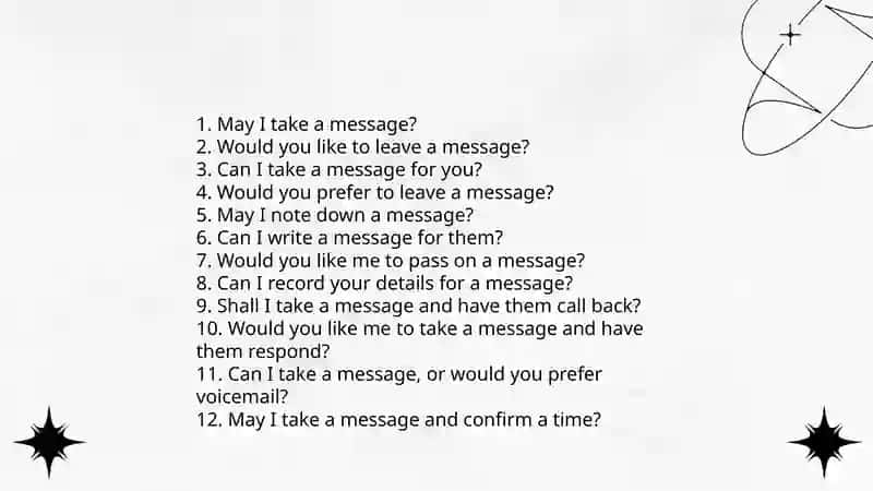 Can I take a message 3