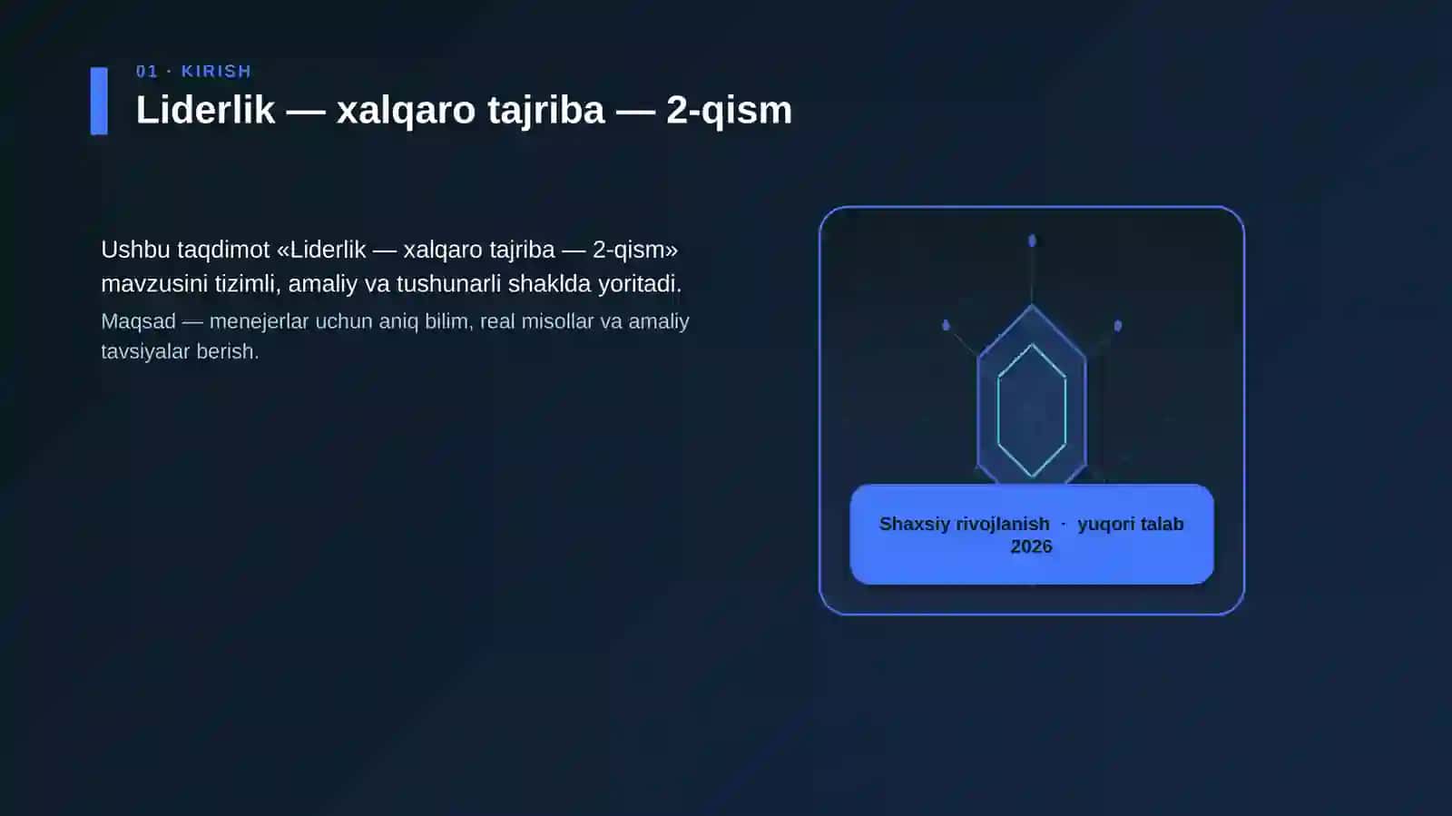 Liderlik — xalqaro tajriba — 2-qism 3