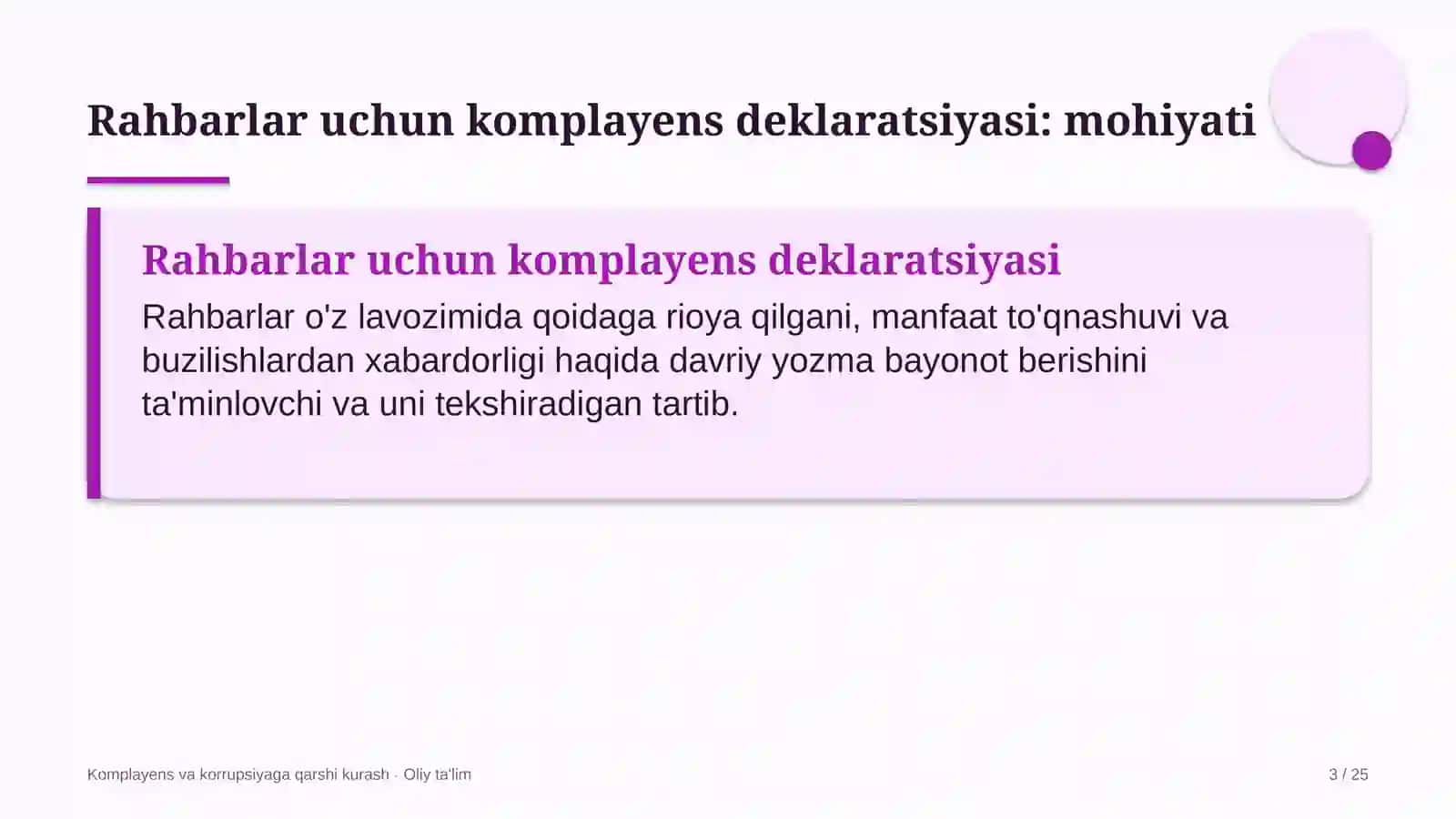 transformator zavodlarida rahbarlar uchun komplayens deklaratsiyasini joriy etish 9092 3