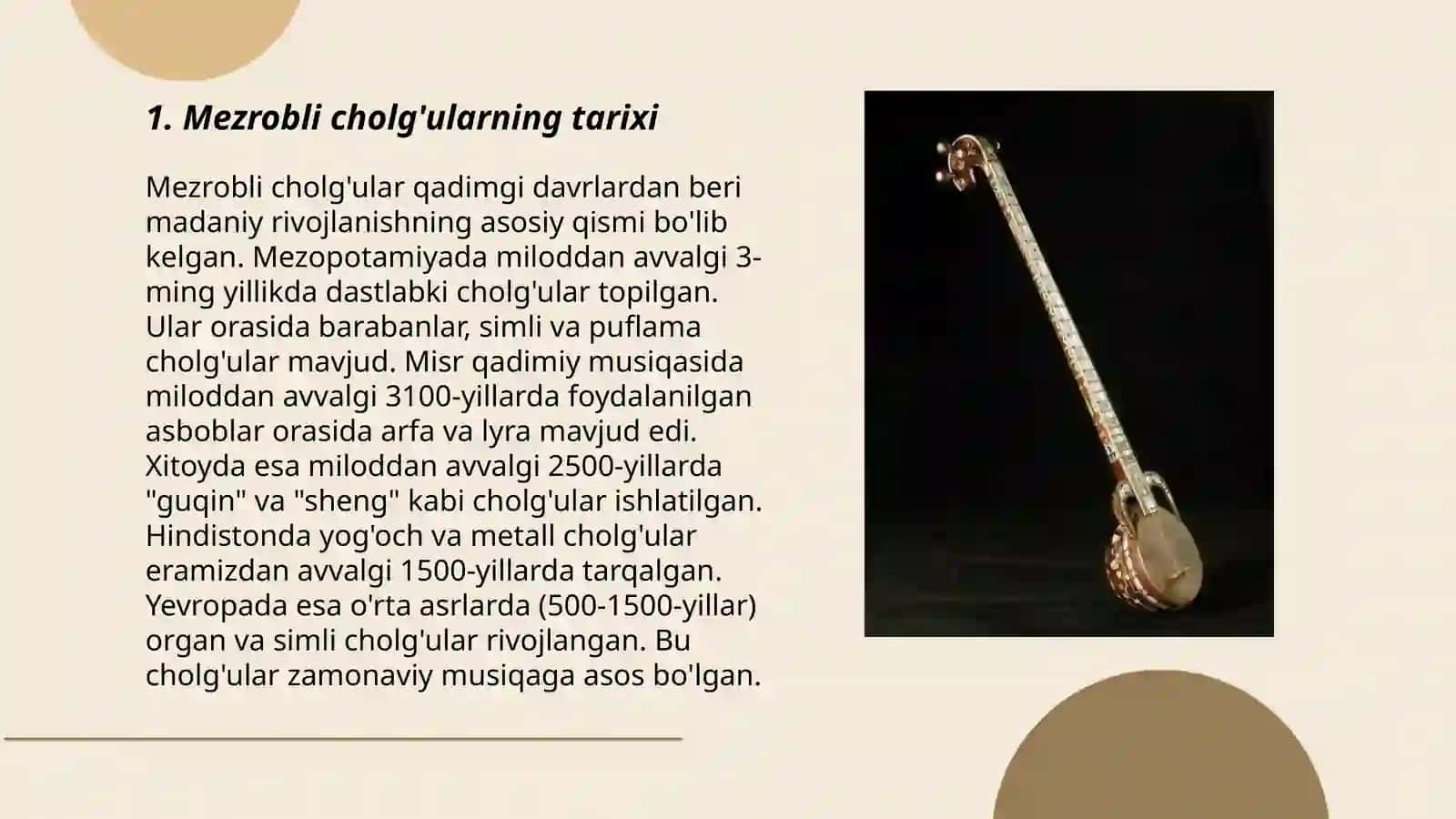 Mezrobli cholg’ular 3