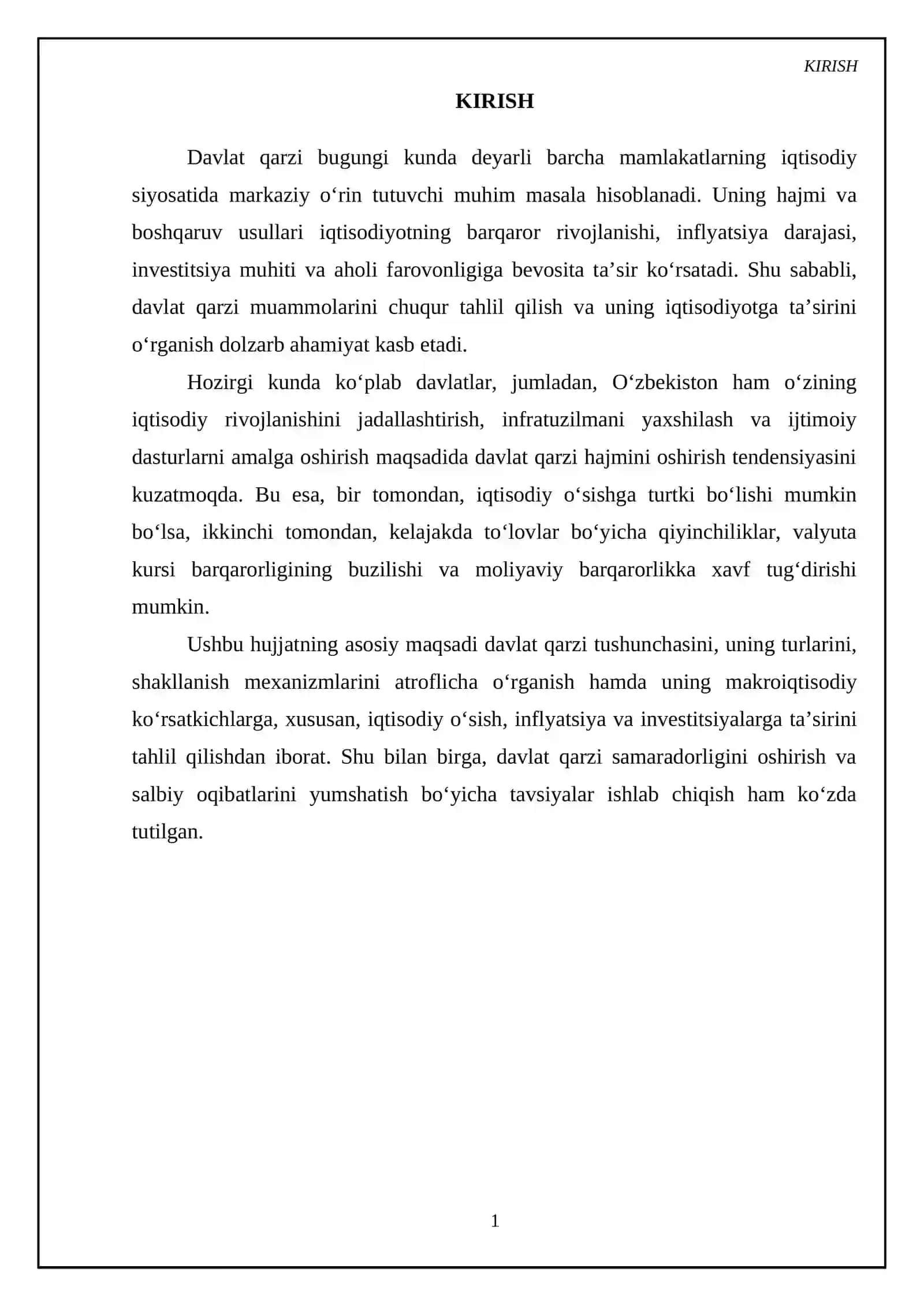 Davlat qarzi va uning iqtisodiyotiga taʼsiri 3