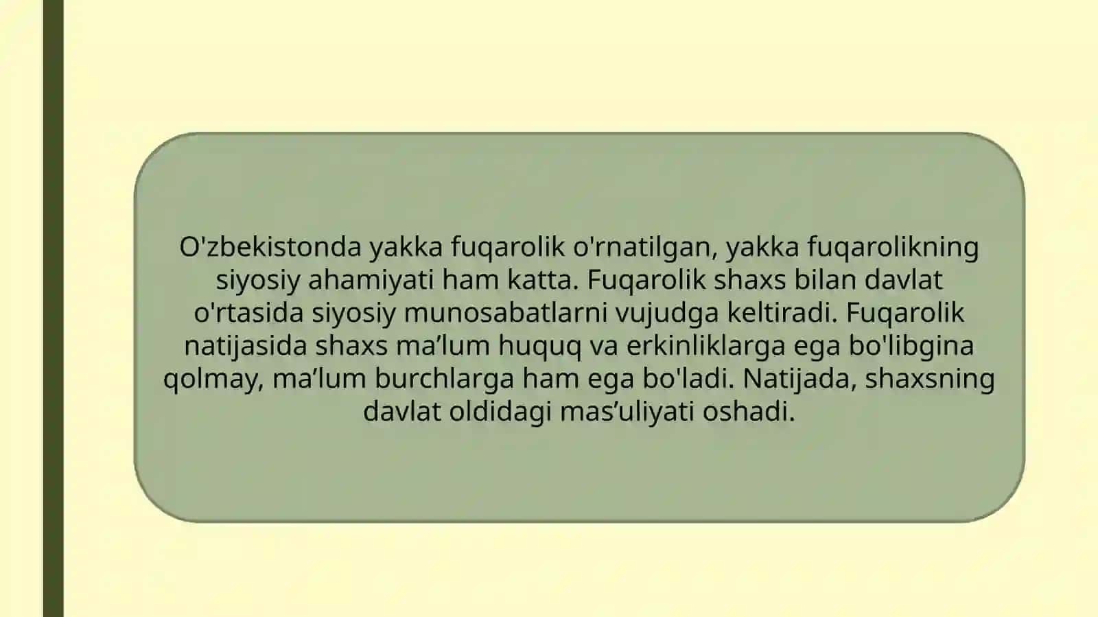 Fuqarolikning Oʻzbekistonda maʼnosi va ahamiyati 3