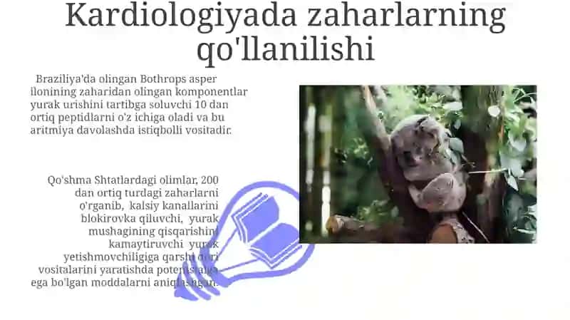Zaharli hayvonlar zaharining tibbiyotdagi ahamiyati 3