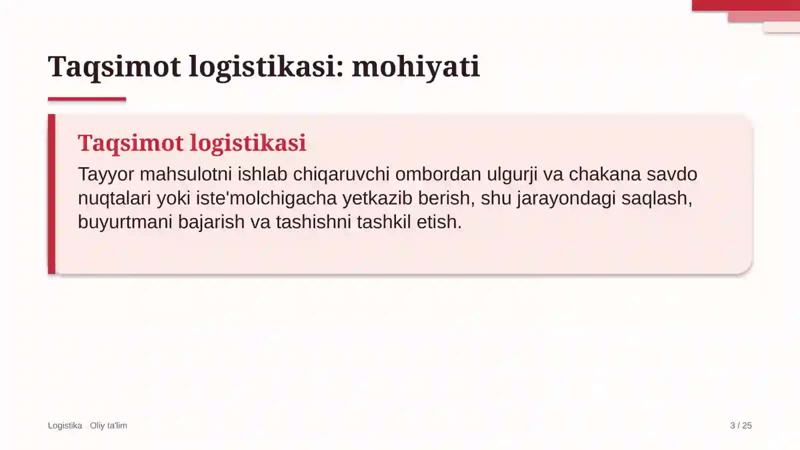 geologiya qidiruv ishlarida taqsimot logistikasi 3452 3