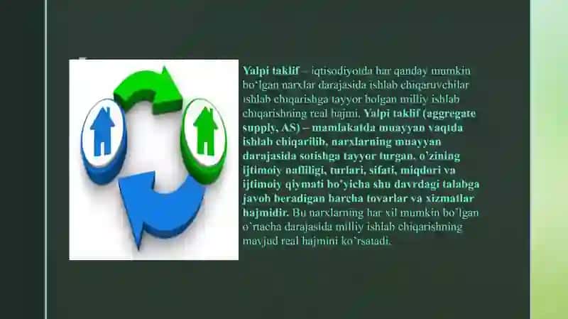 Yalpi taklif egri chizig‘ida keynsian kesmaning mohiyati. 3