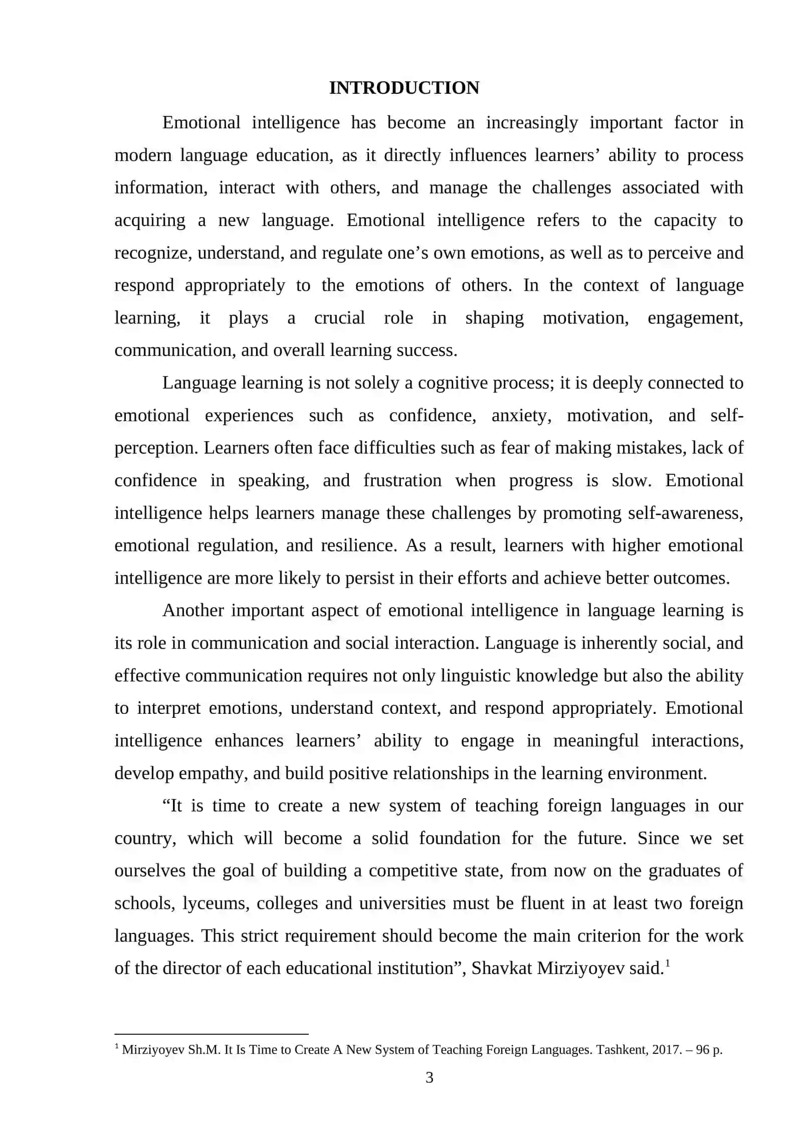 Course Paper on Emotional Intelligence in Language Learning 3
