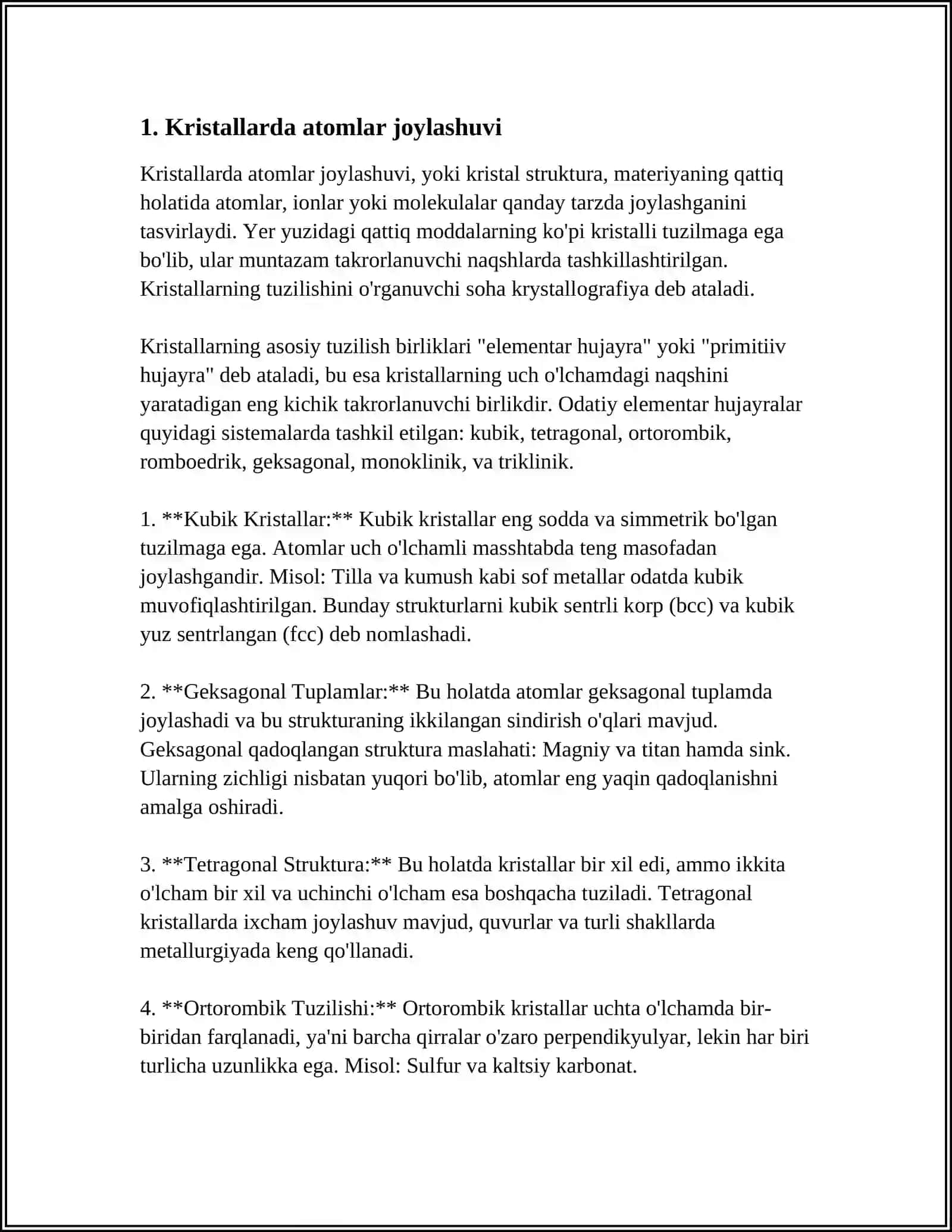 KRISTALLARDAGI FANONLAR TEORIYASI 3