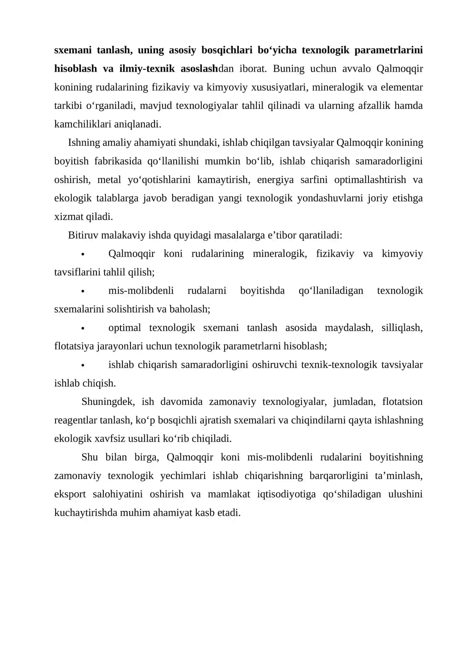 Mis-Molibdenli Rudalarning Tasnifi 3