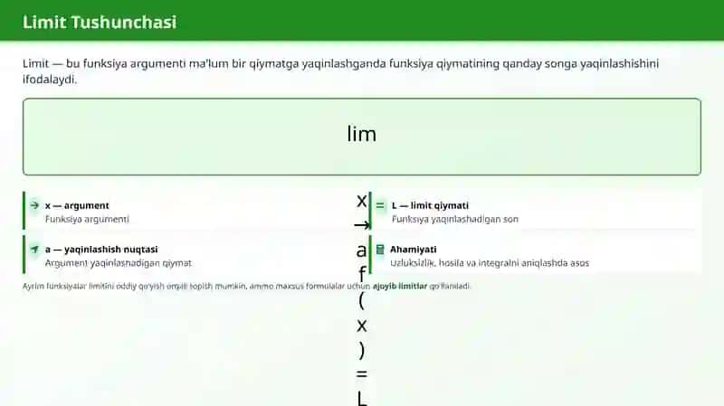 Birinchi va Ikkinchi Ajoyib Limitlar 3