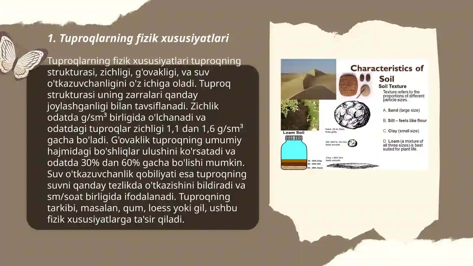 Tuproqlarning mehanik tarkibi 3
