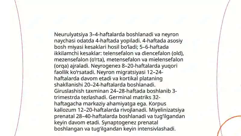 Bolalarda bosh miyaning morfologik va funksional xususiyatlari 3
