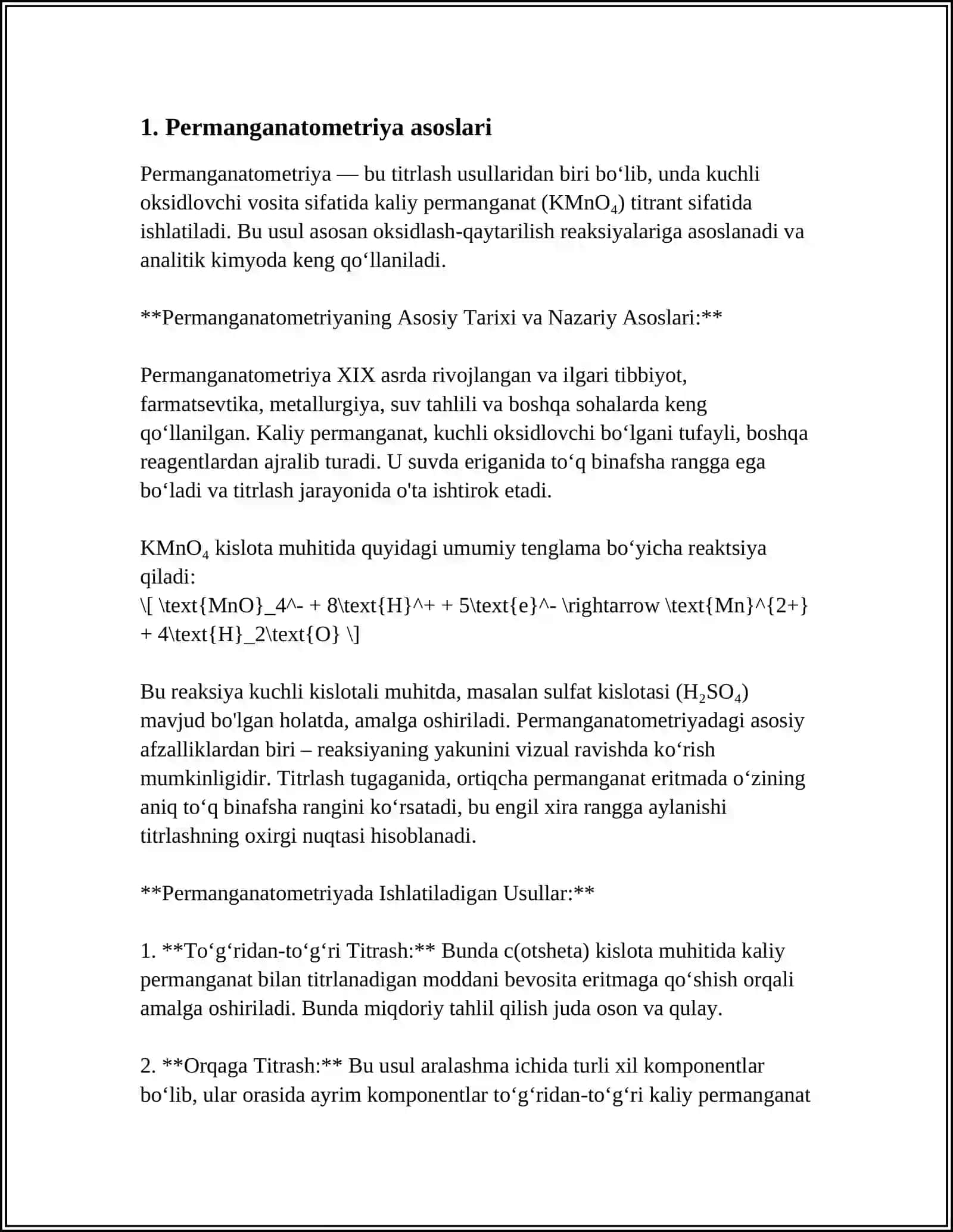 PERMANGANATOMETRIYA 3