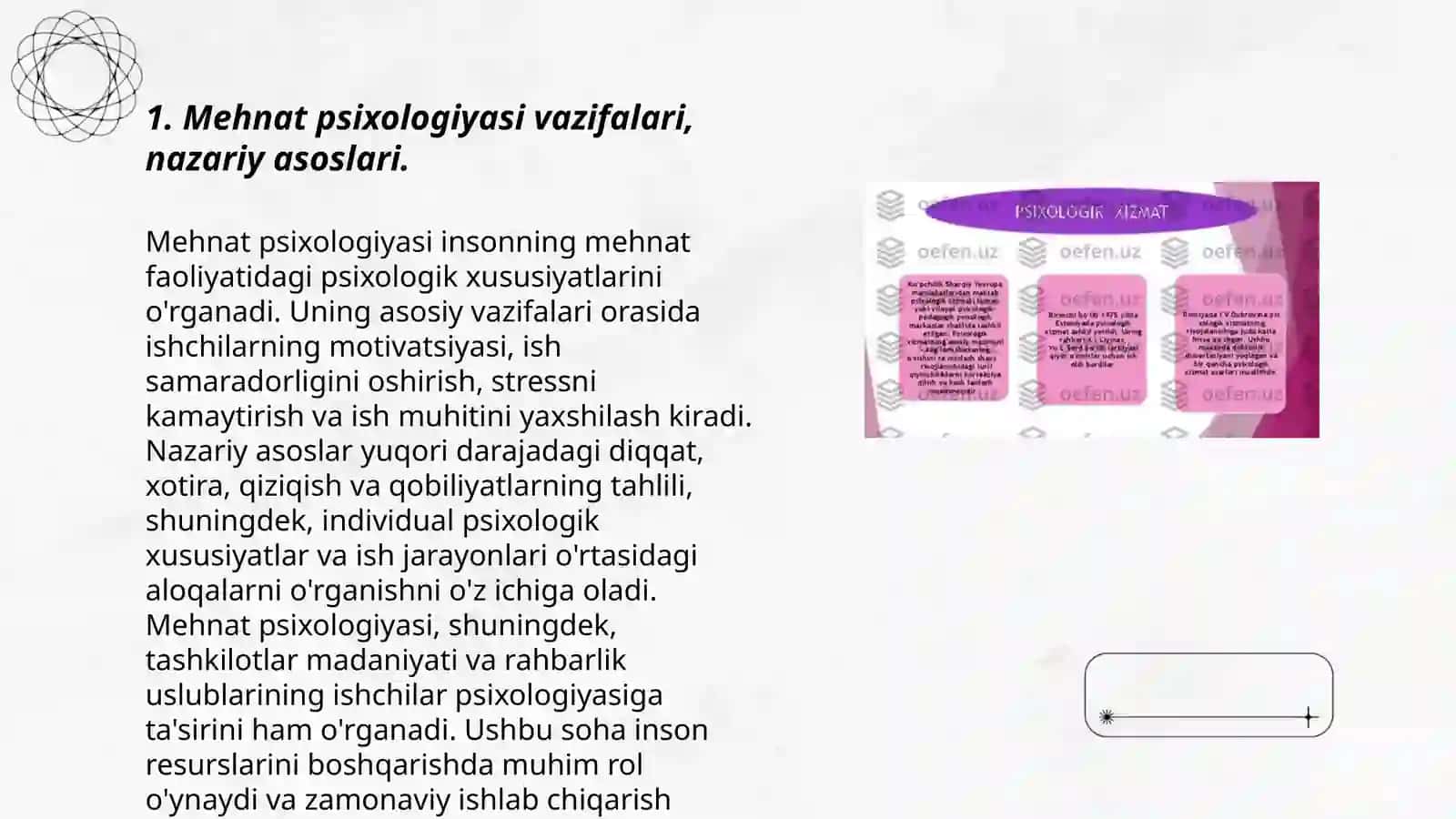 Mehnat jamoalarida psixologik xizmat amaliyotlari 3