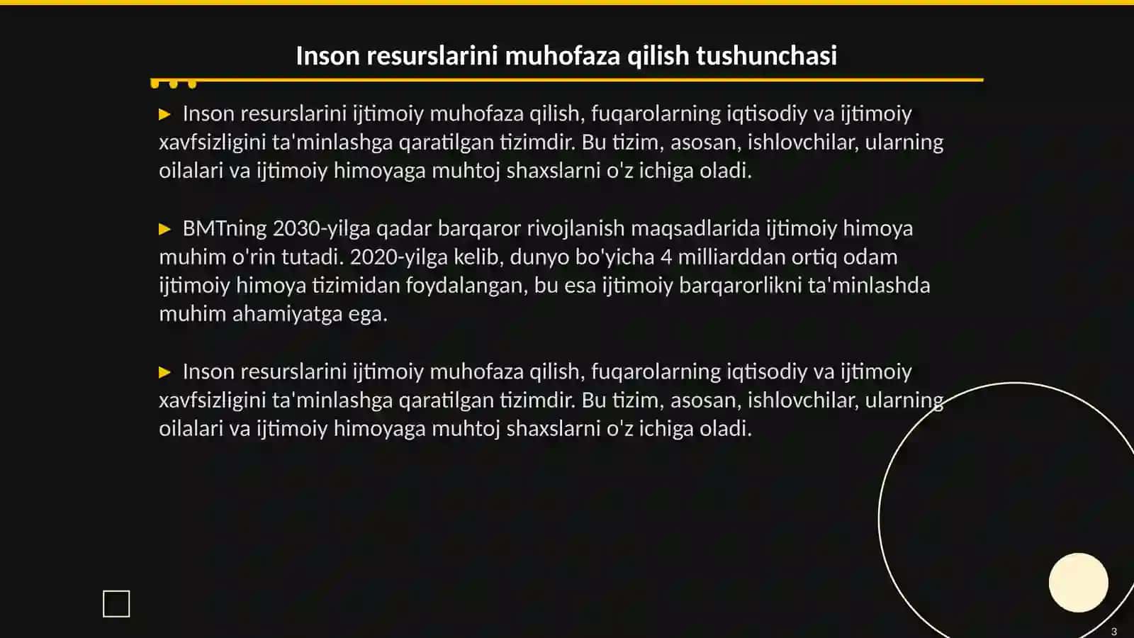 Inson resurslarini ijtimoiy muhofaza qilish 3