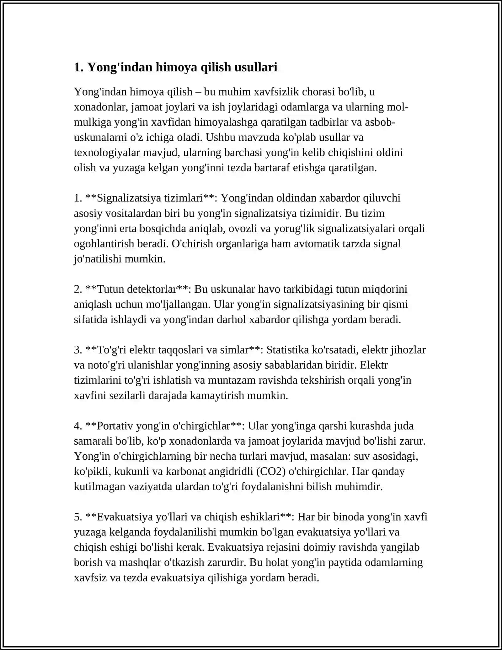 INSONNI FAVQULODDA VAZIYATLARDAN HIMOYA QILISH USULLARI VA VOSITALARI 3
