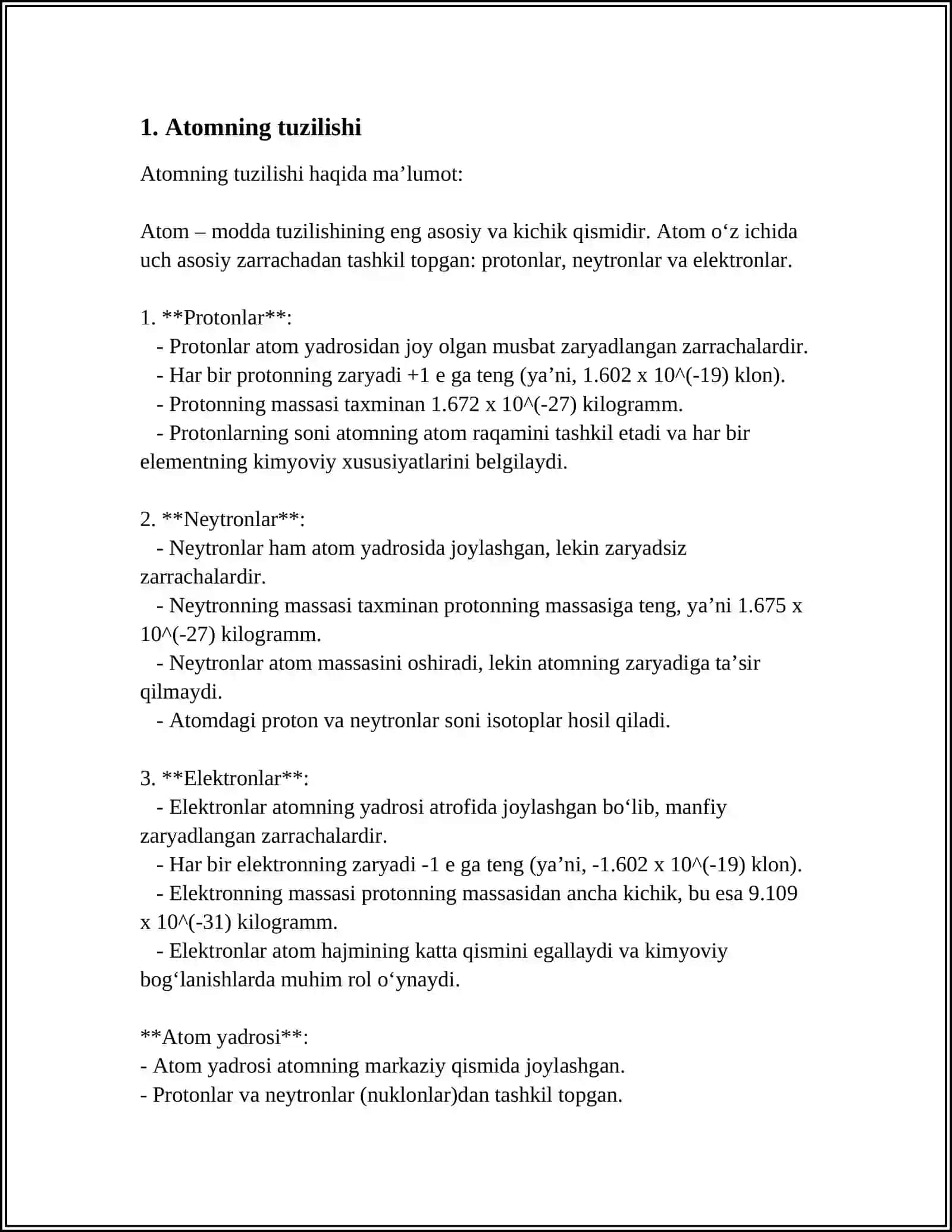 Atom Tuzilishi 3
