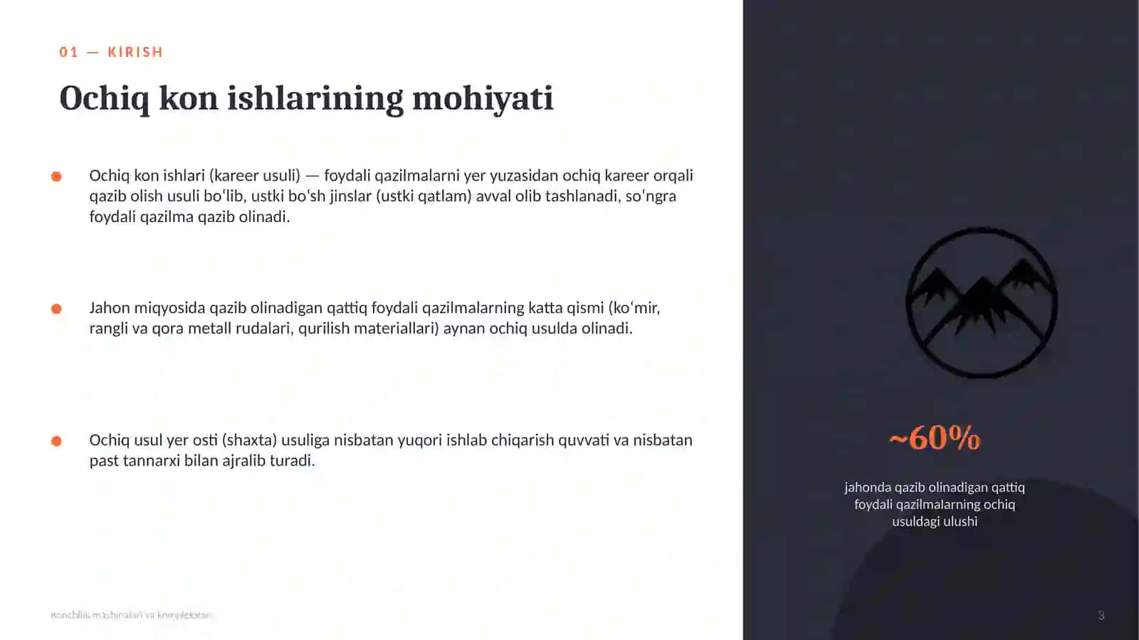 Konchilik mashinalari va komplekslari 3
