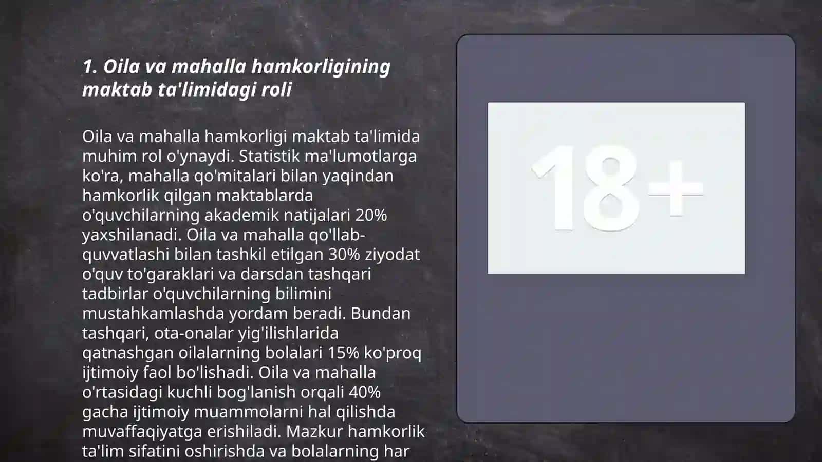 Maktabga tayyorlashda oila maktab va mahalla hamkorligi mazmuni 3