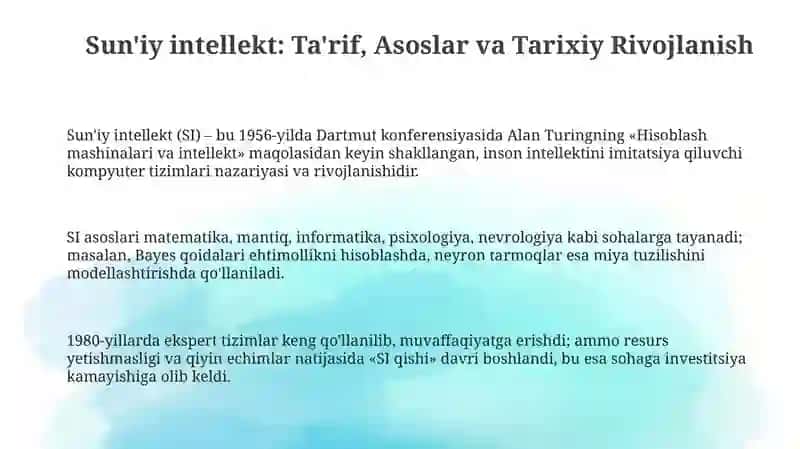Sun'iy intellekt 3