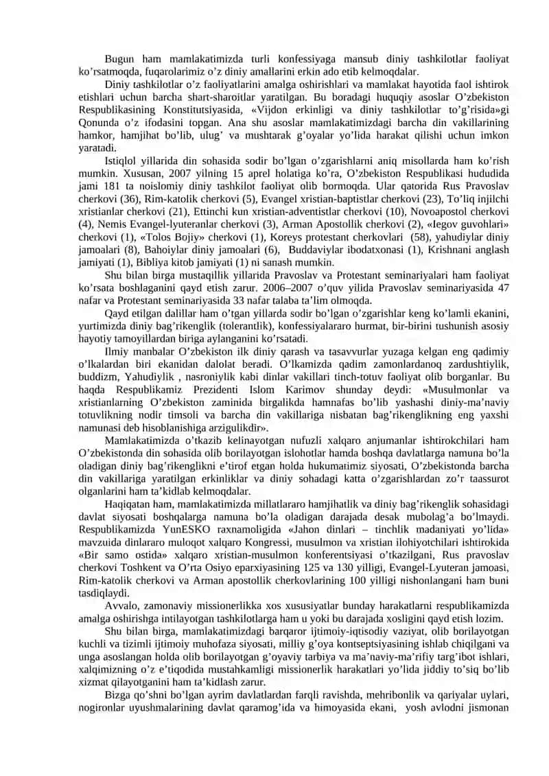 Missionerlik va prozelitizmning diniy etiqodni tanlashga salbiy ta’siri 3