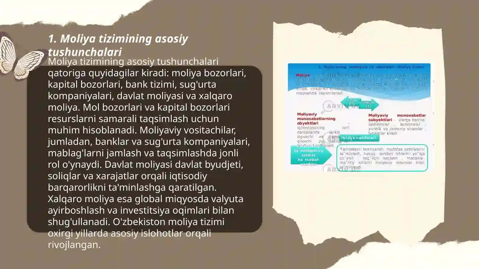 Moliya tizimining asosiy tushunchalari 3