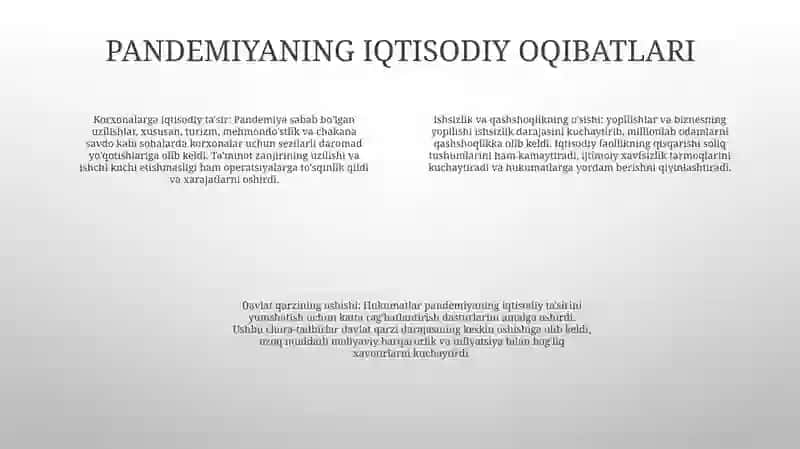 Pandemiya - Xxi Asrning Global Muammosi Va Uning Oqibatlari 3
