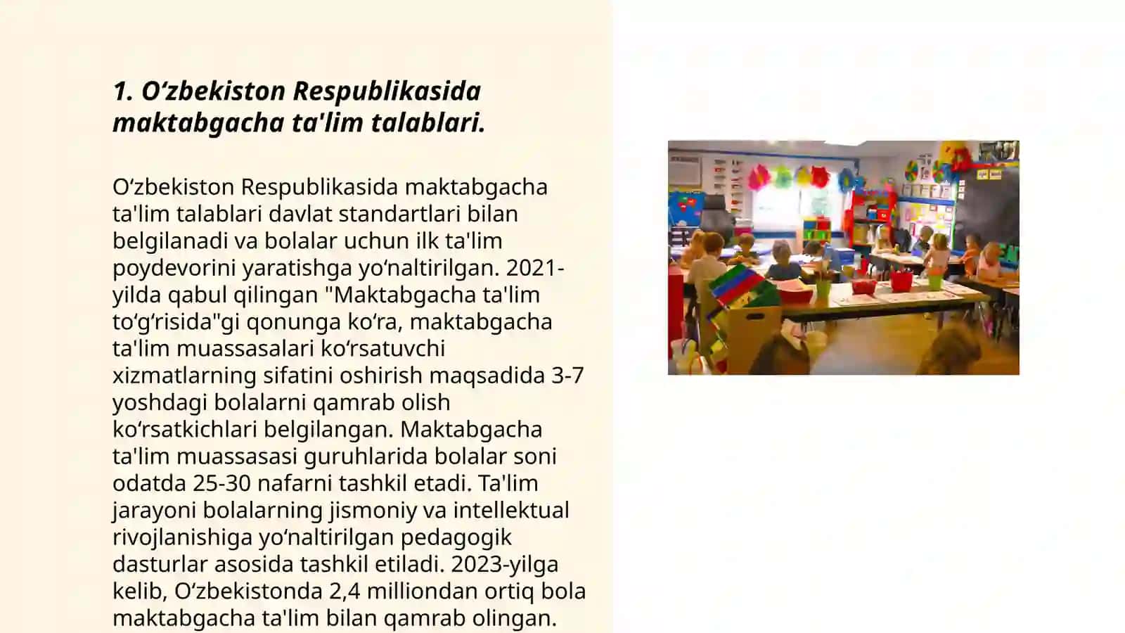 Maktabgacha yoshdagi bolalar nutqiga qoʻyilgan davlat talablarini oʻrganish 3