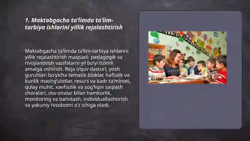Maktabgacha taʼlim tashkilotlarida taʼlim tarbiya ishlarini rejalashtirish va hisobga olish 3