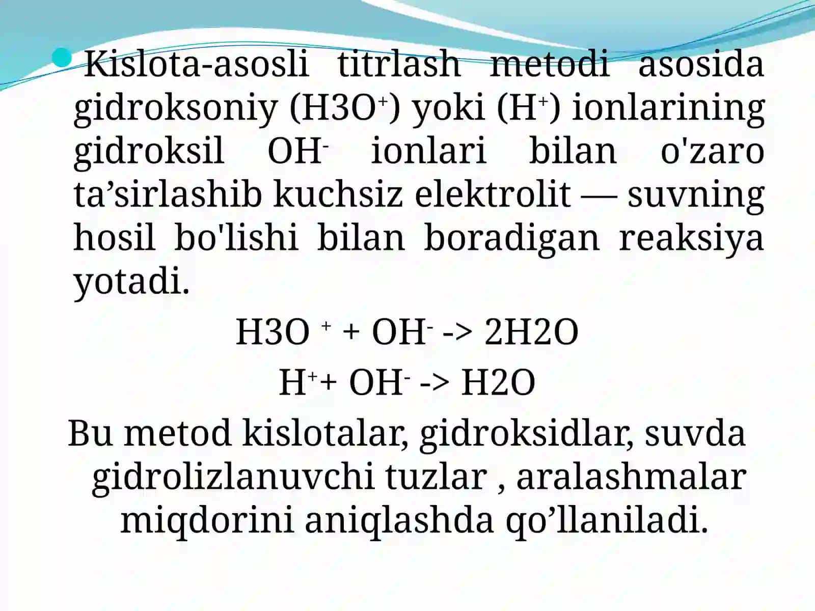 Oksidamitrik titrlash metodlari 3
