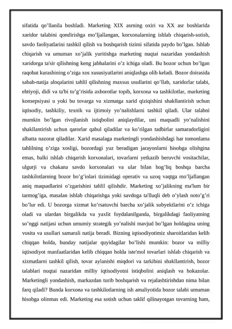 Marketing Tadbirlari Kompleksi va Ularning Mohiyati 3