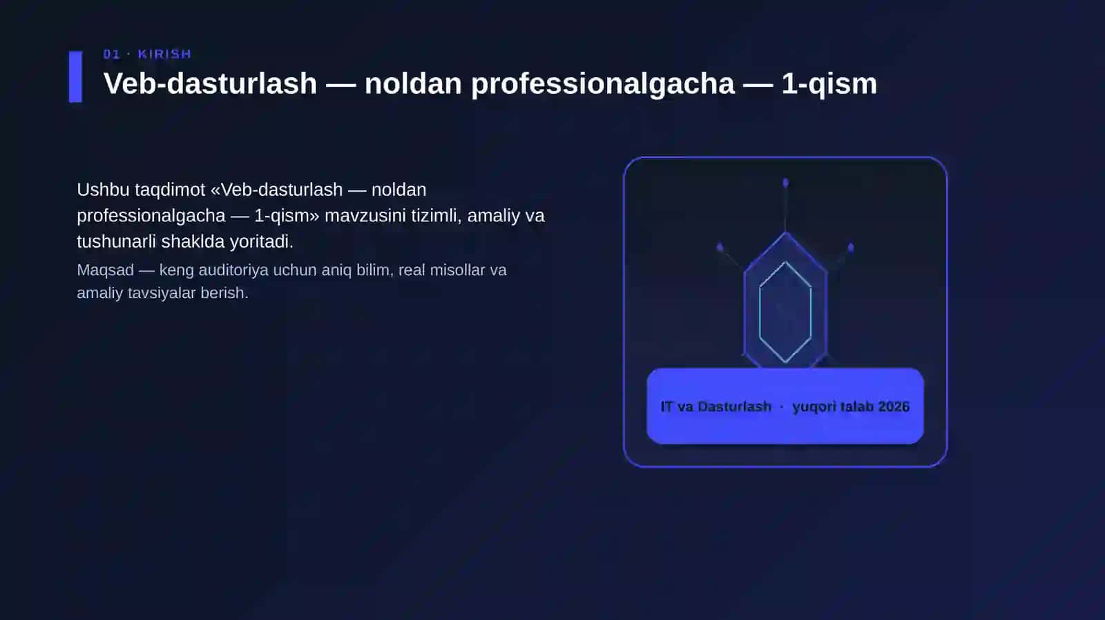 Veb-dasturlash — noldan professionalgacha — 1-qism 3