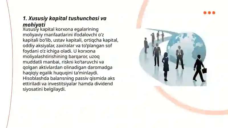 Xususiy kapital hisobi 3