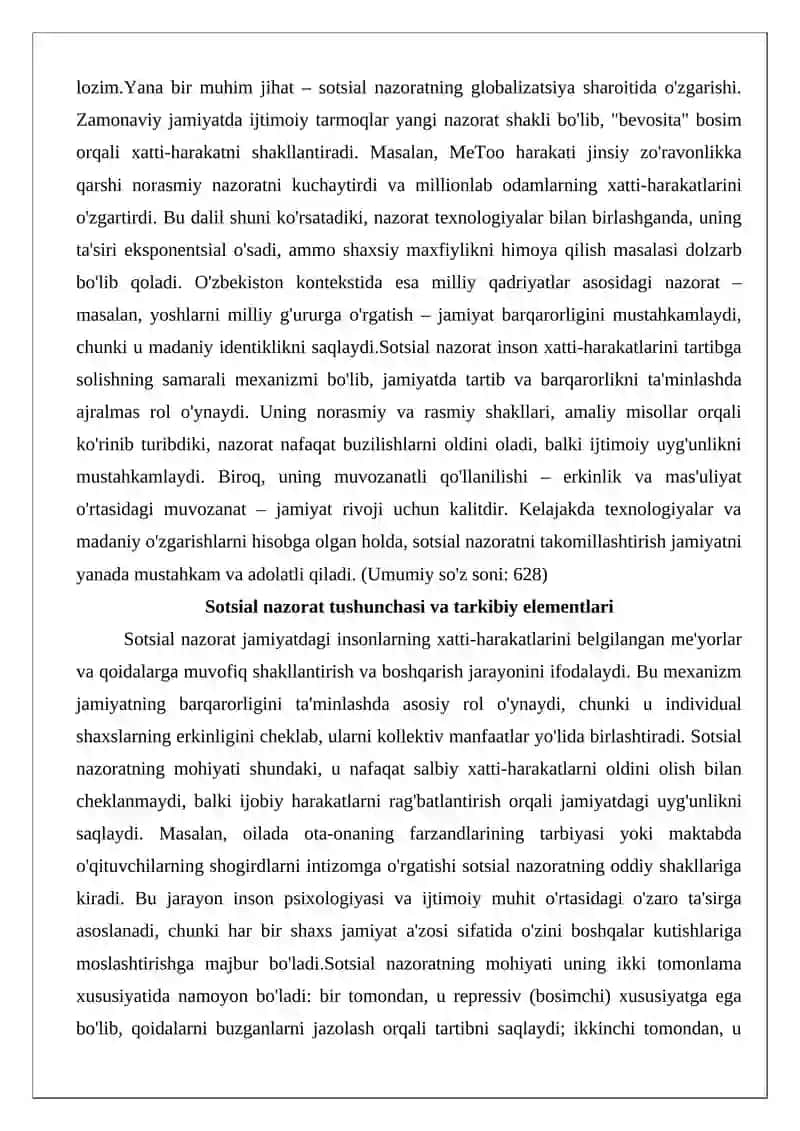 Sotsial nazorat 3