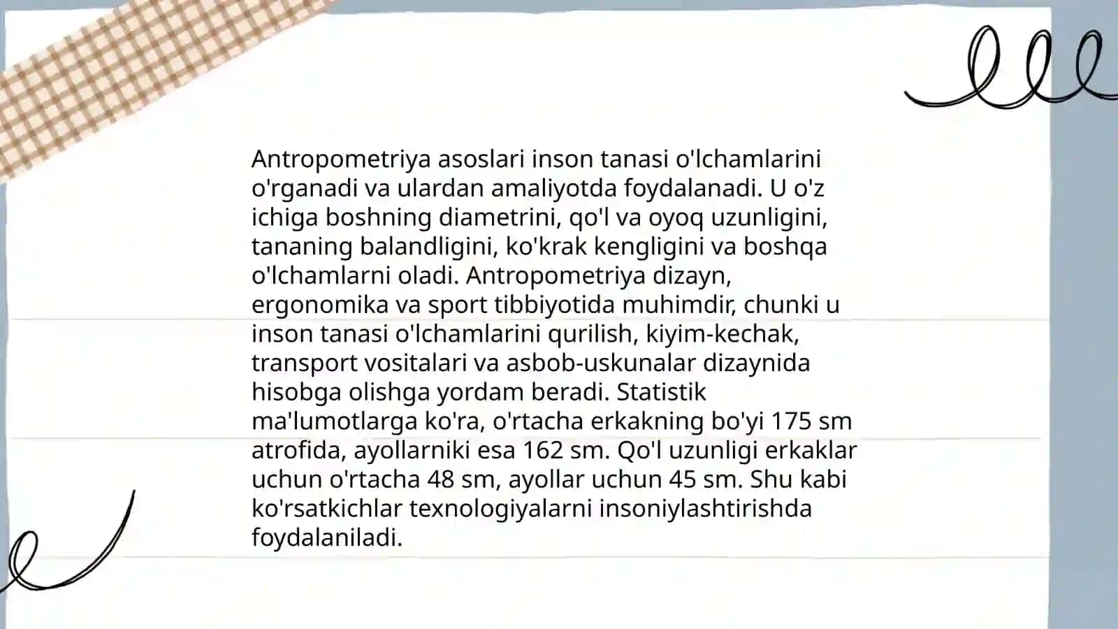 Antropometriya asoslari 3