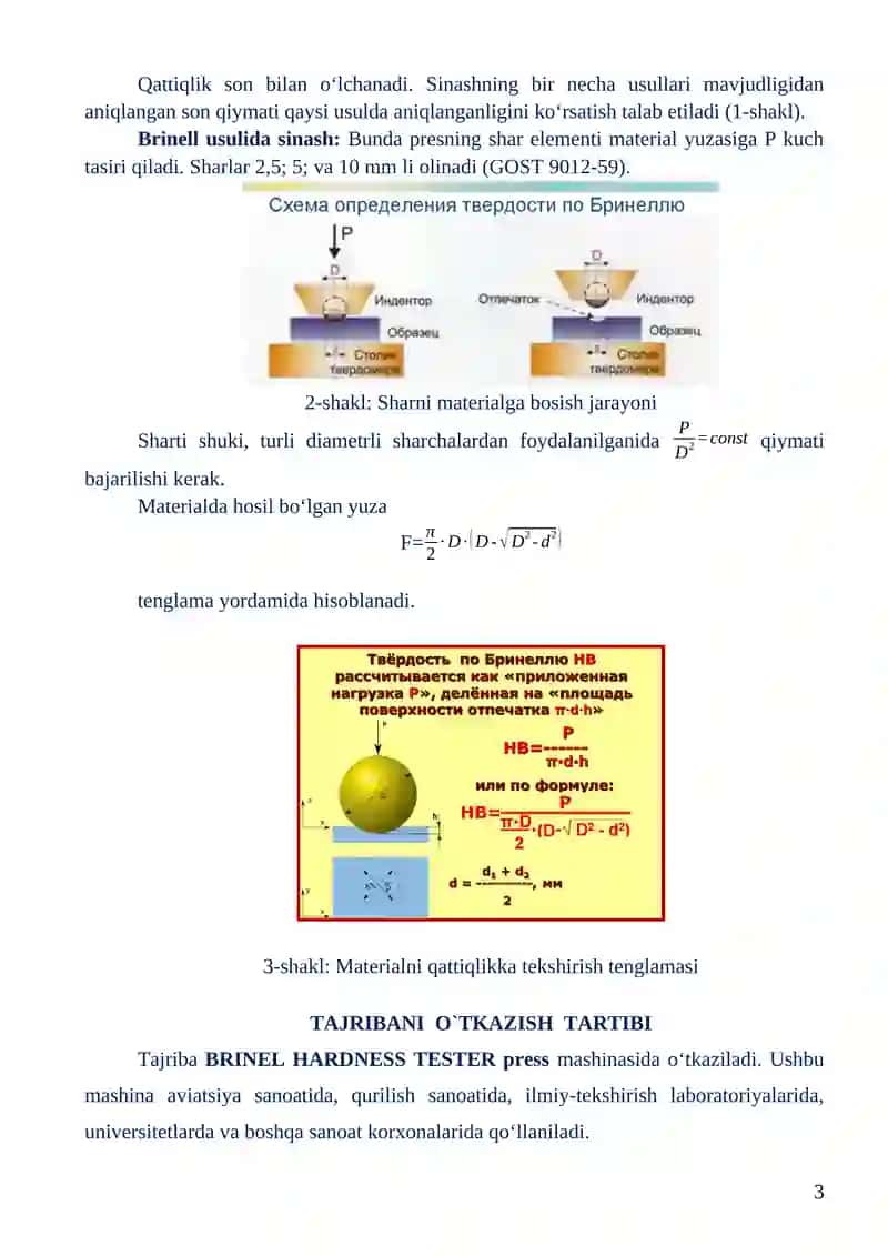 Materialni qattiqlikka sinash 3