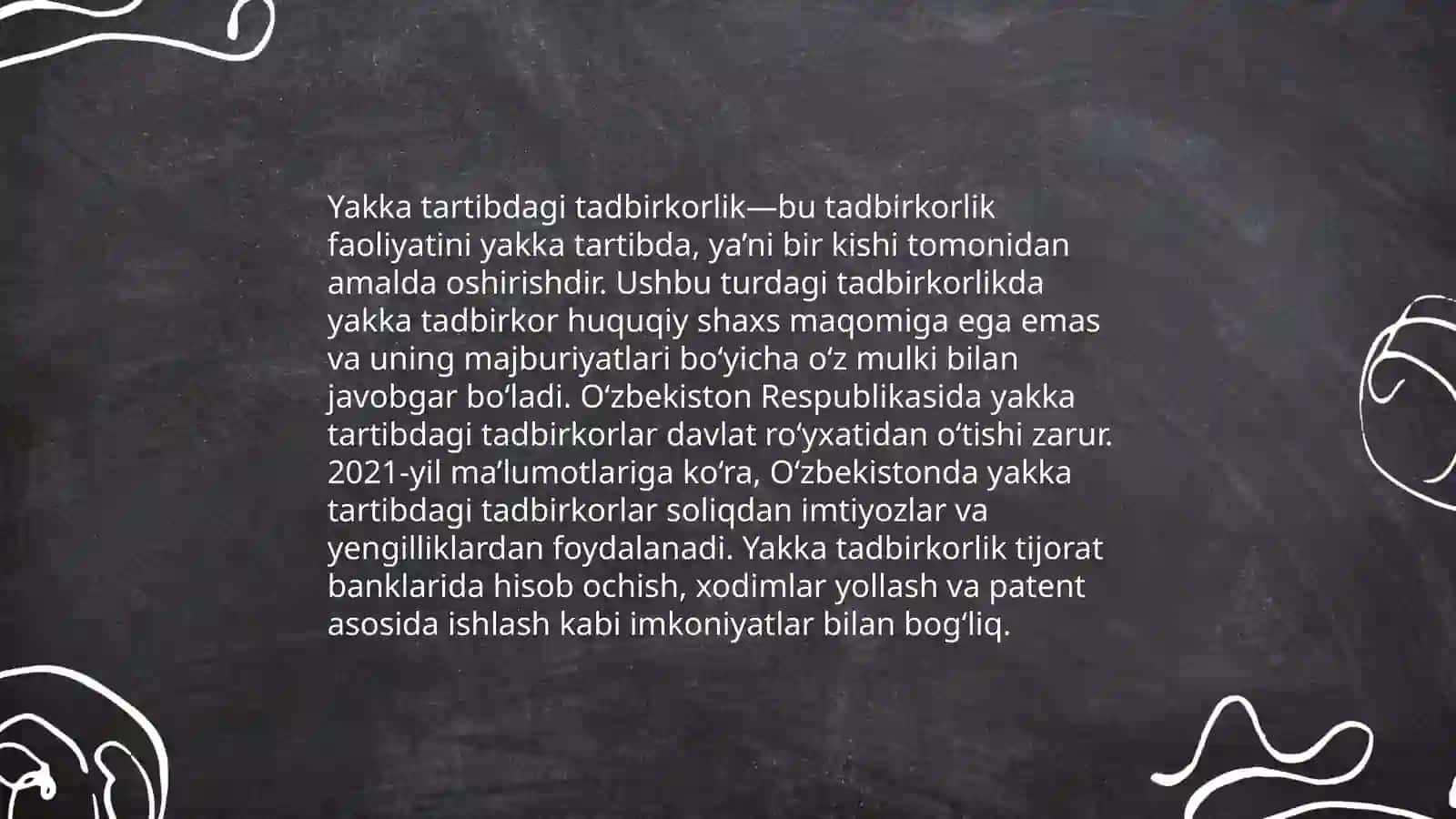 Yakka tartibdagi tadbirkorlarni davlat roʻyxatidan oʻtkazish va hisobga qoʻyish tartibi 3