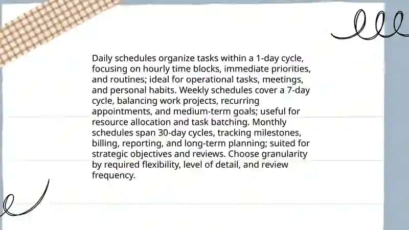 Schedules 3