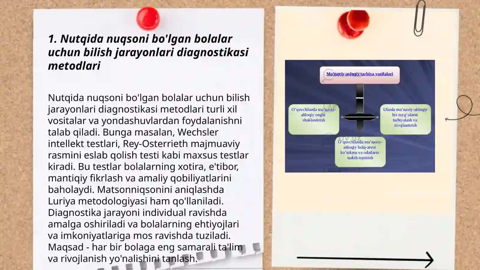 Nutqida Nuqsoni bo'lgan Bolalar uchun Bilish Jarayonlari Diagnostikasi Tahlili 3