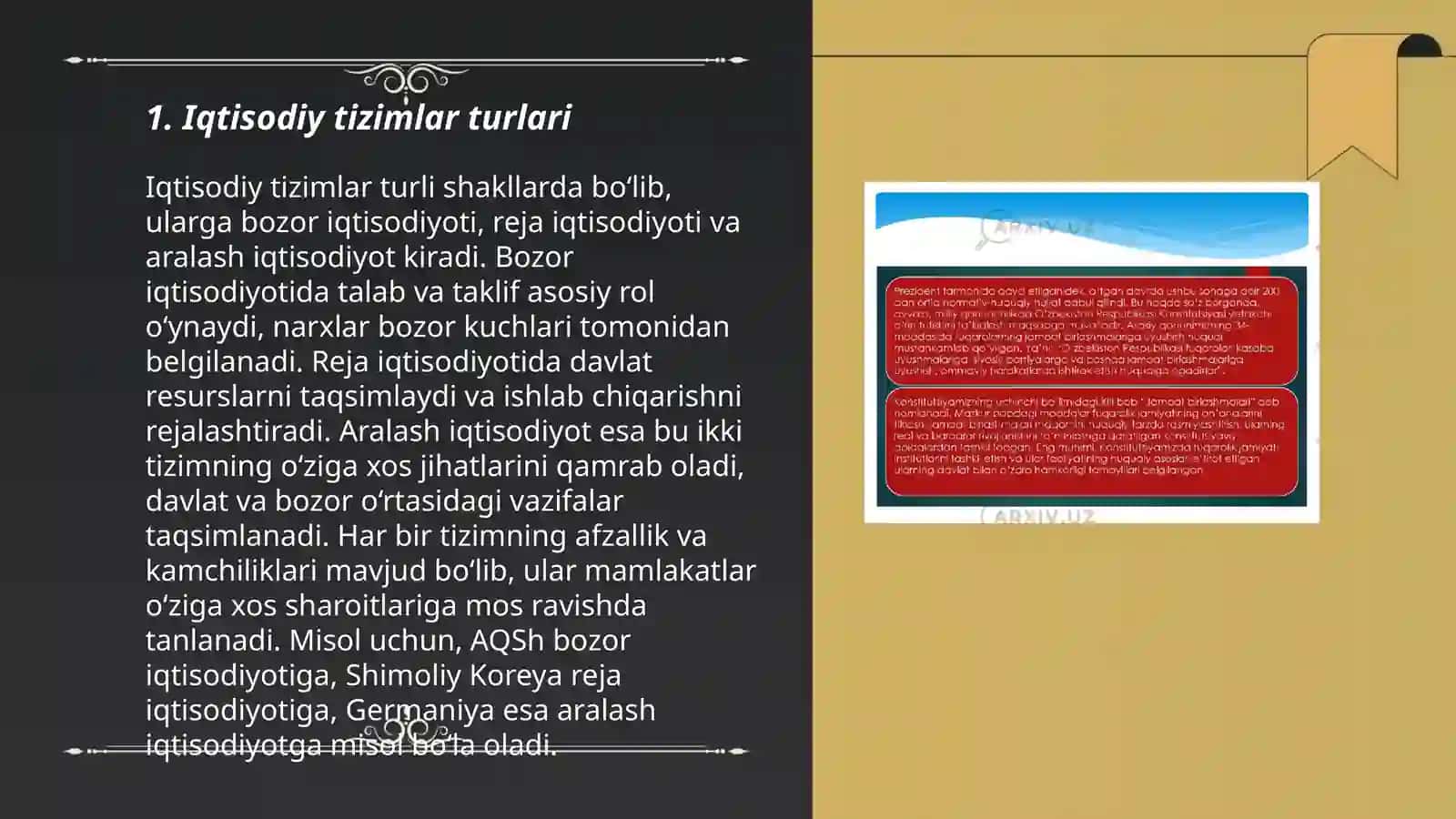 Iqtisodiy tizimlar va mulkchilik munosabatlari 3