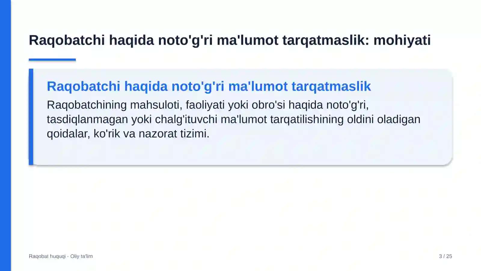 chinni fayans sanoatida raqobatchilar to'g'risida noto'g'ri ma'lumot tarqatishning oldini olish 1407 3
