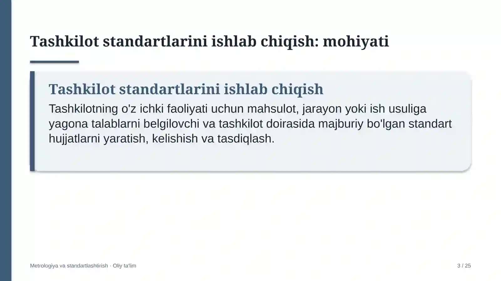 Korrupsiyaga qarshi kurashish organlarida tashkilot standartlarini ishlab chiqish 3