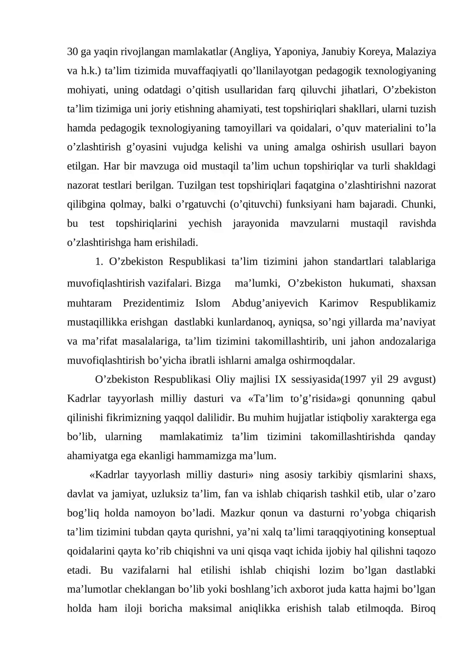 “Ta’lim to’g’risida”gi Qonun 3